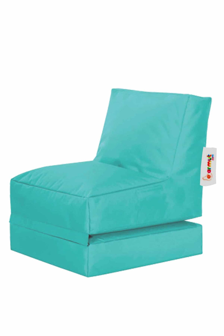 Siesta Pouf convertible / coussin de sol Bleu vert
