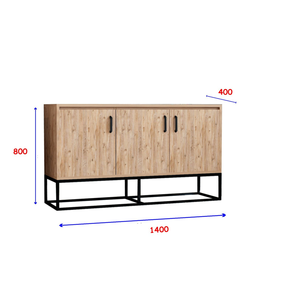 Console Modern Aden Atlantic Pine
