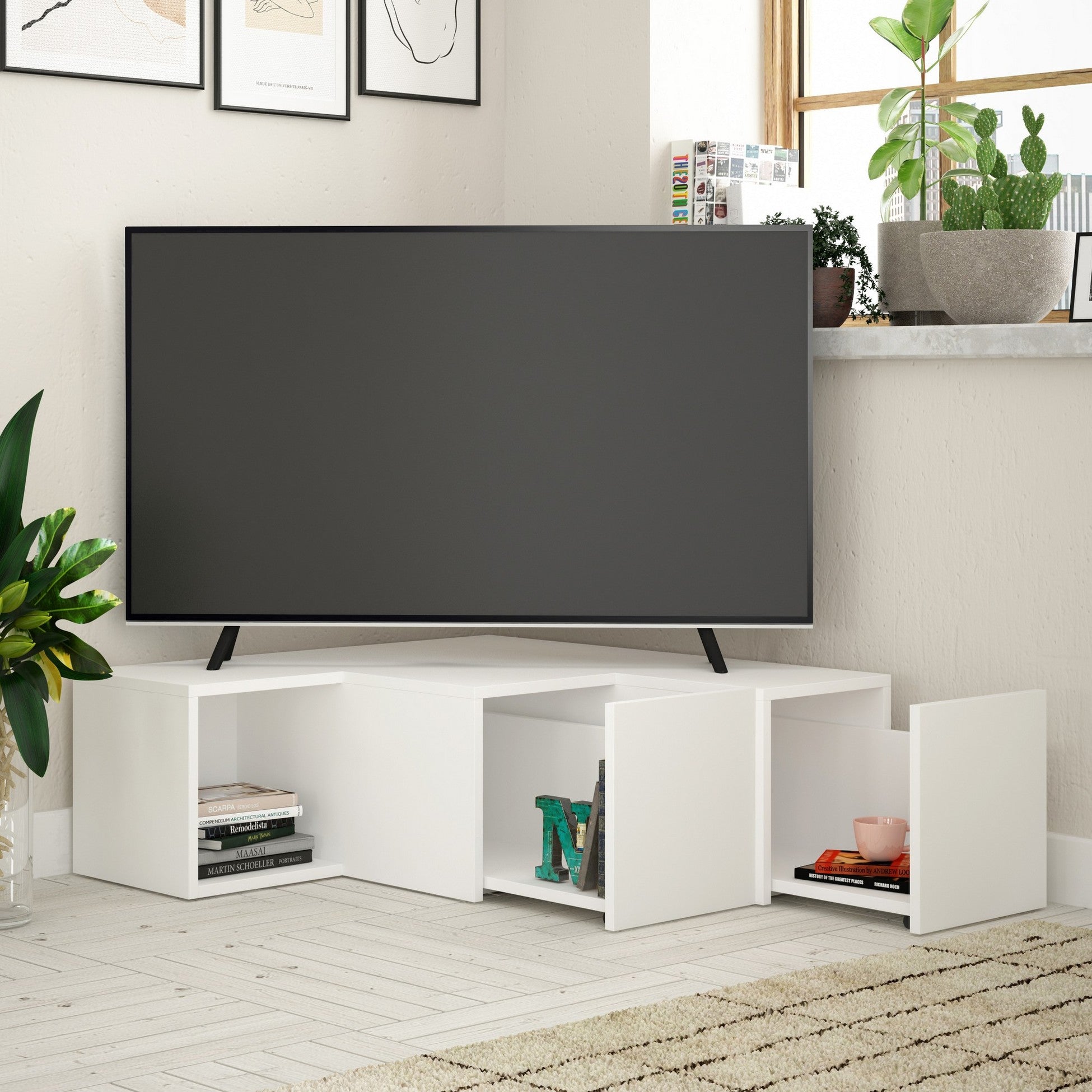 Meuble TV Compact - White