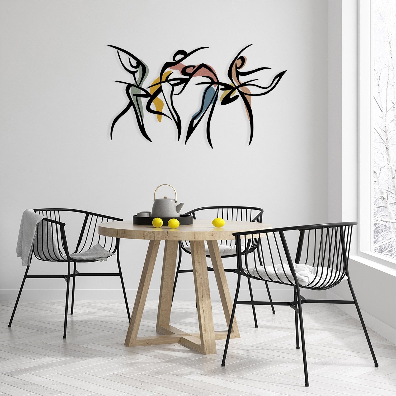 Accessoire mural en métal décoratif Dance M