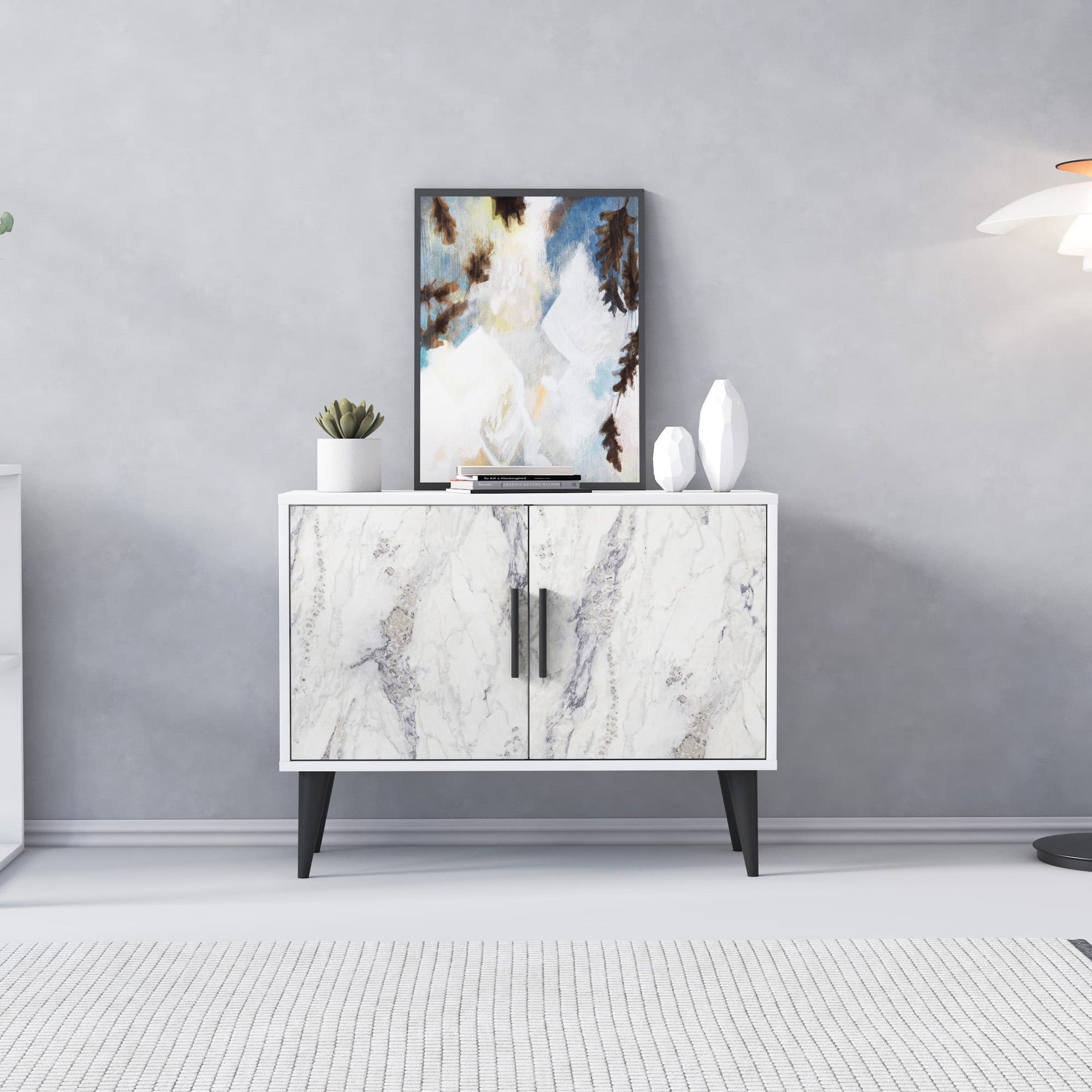 Cordusio Buffet bas 2 portes Vranus 90cm Bois