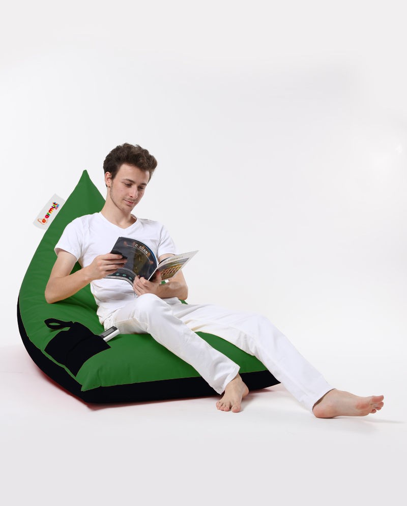 Pouf de jardin Pyramid Large Double Color Bed Pouf - Green
