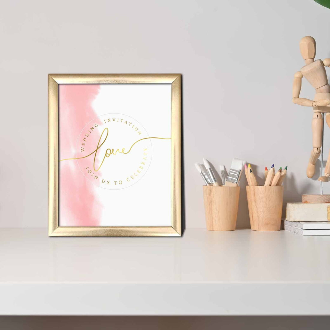 Peinture mdf encadrée décorative ACT-059