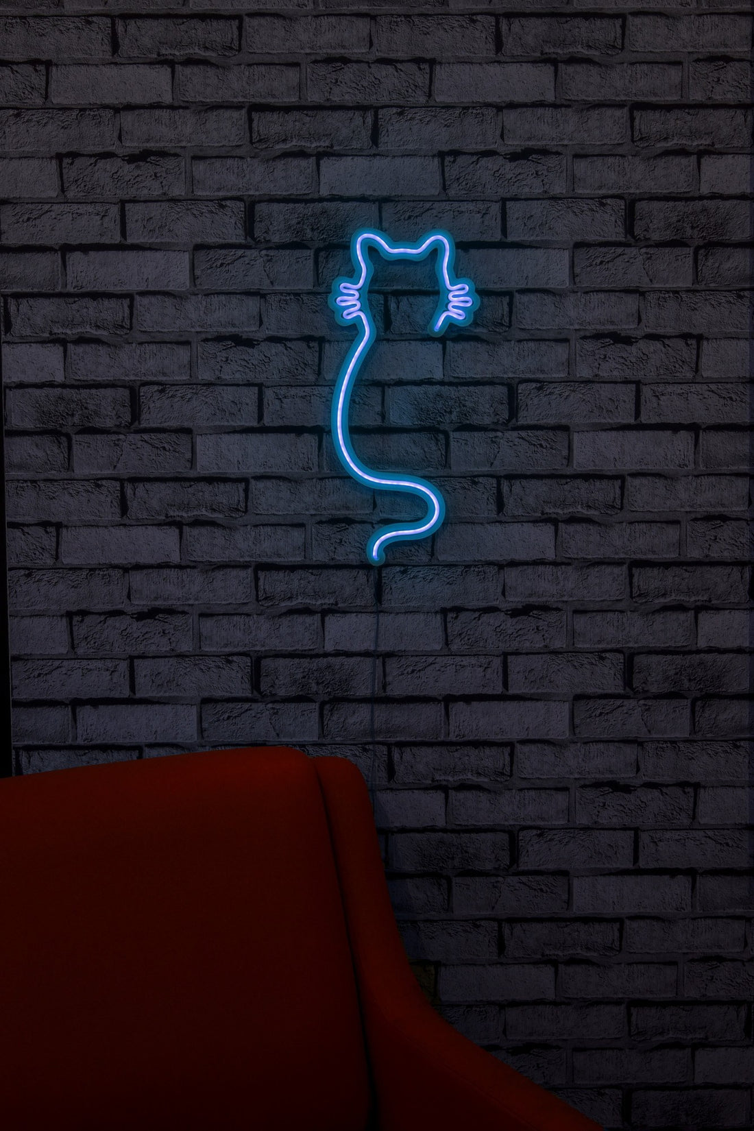 Éclairage LED en plastique décoratif Cat - Blue