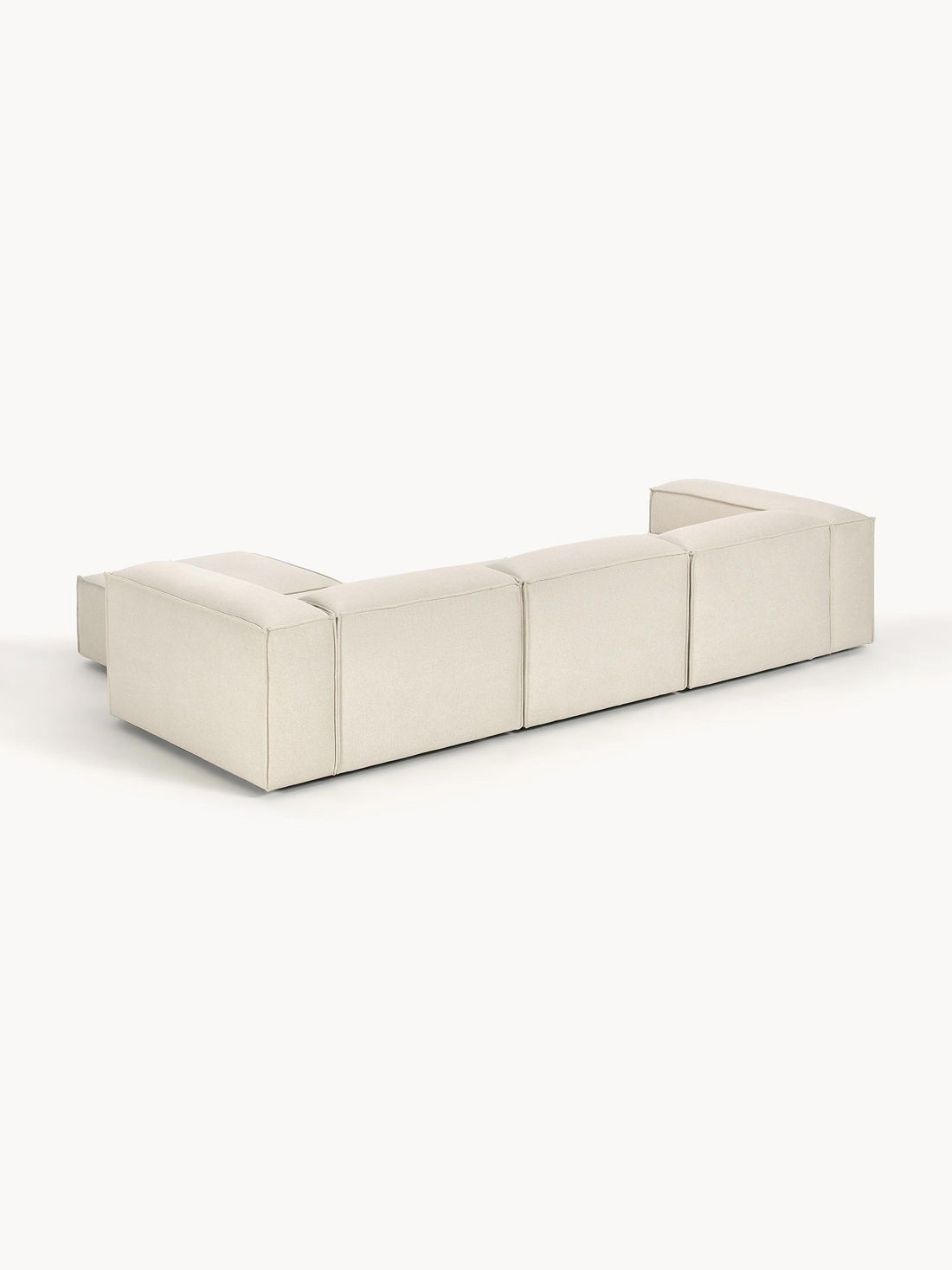 Canapé modulable 4 places en Lin avec pouf Frid