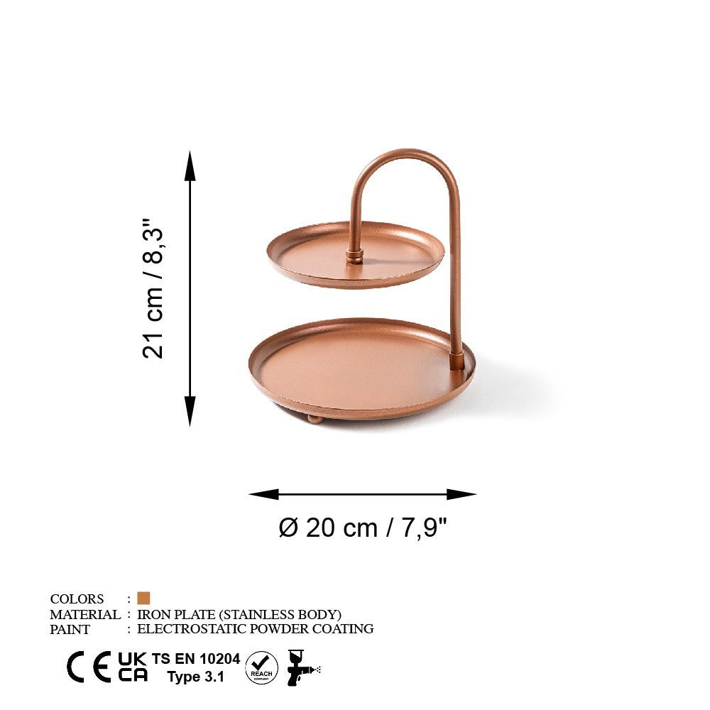 Accessoire en métal décoratif Kormen-A - Copper