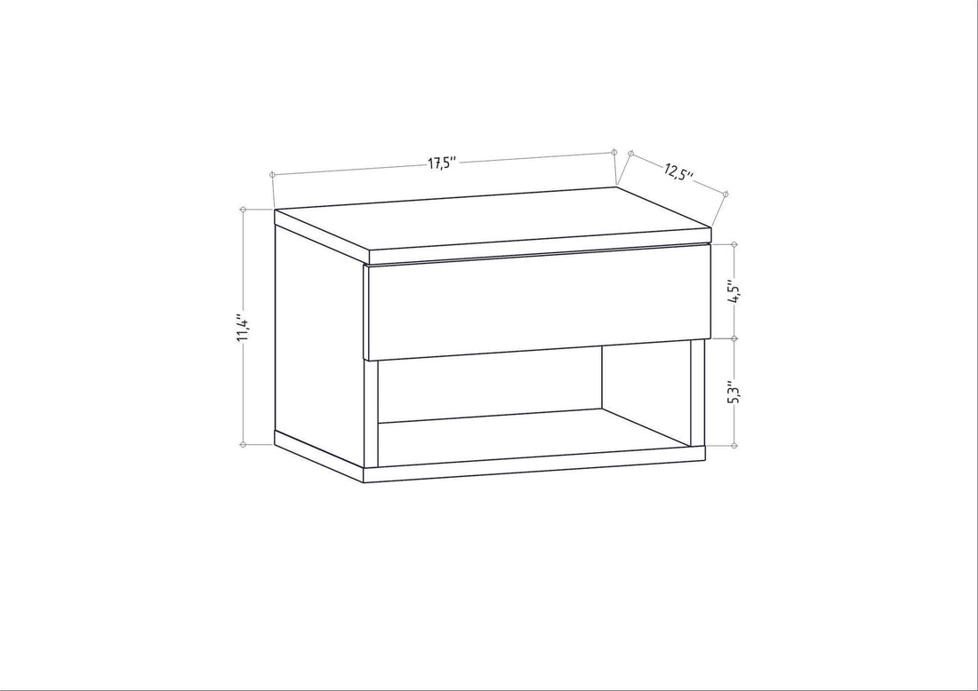 La table de nuit Jamot - Anthracite
