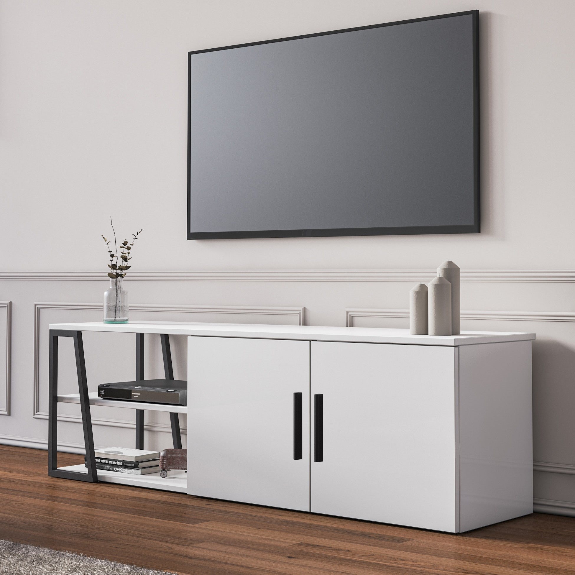 Manzoni Meuble Tv Blanc
