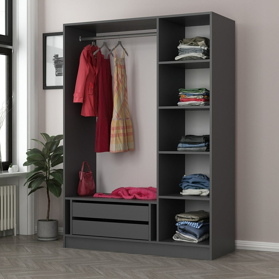 Armoire Kale Anthracite - 2287