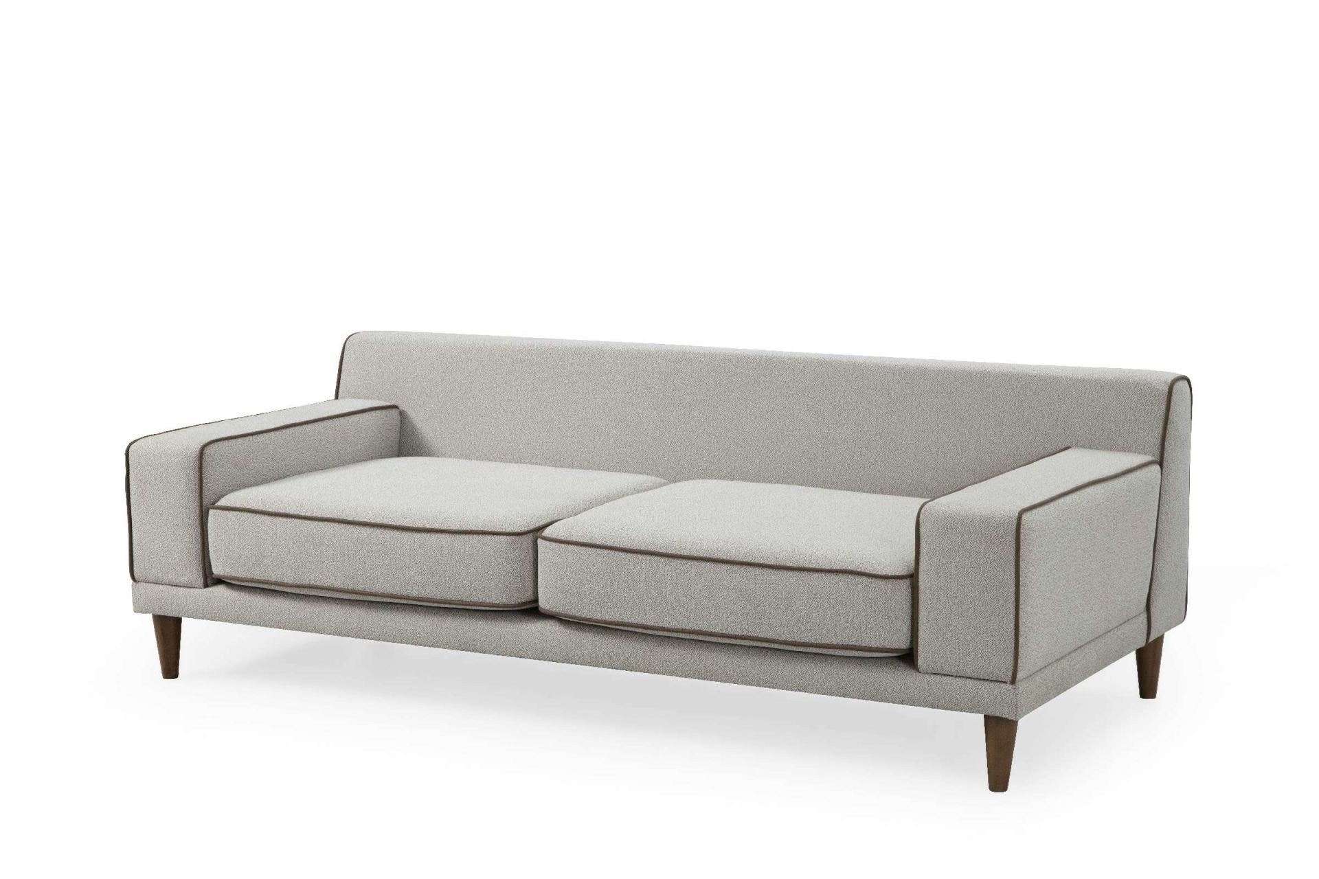 Canapé à 3 places Noir 3 - Brown