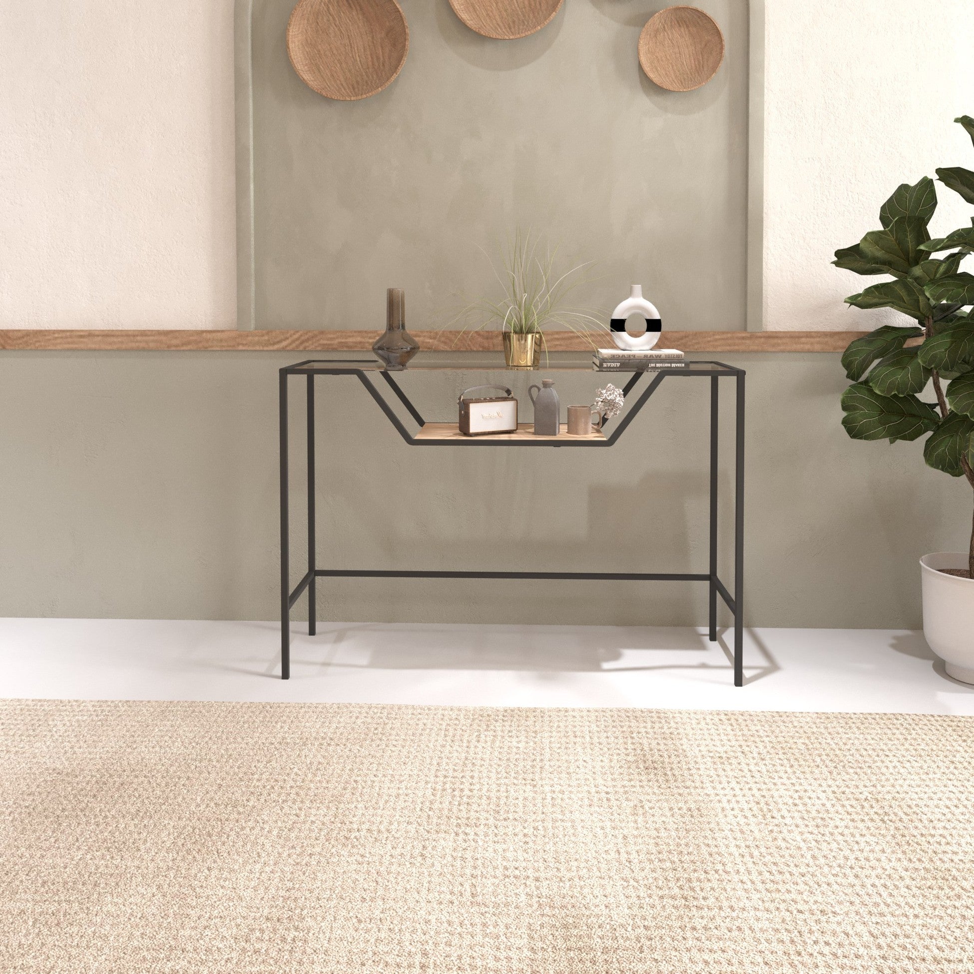 Console Lala - Black, Glass