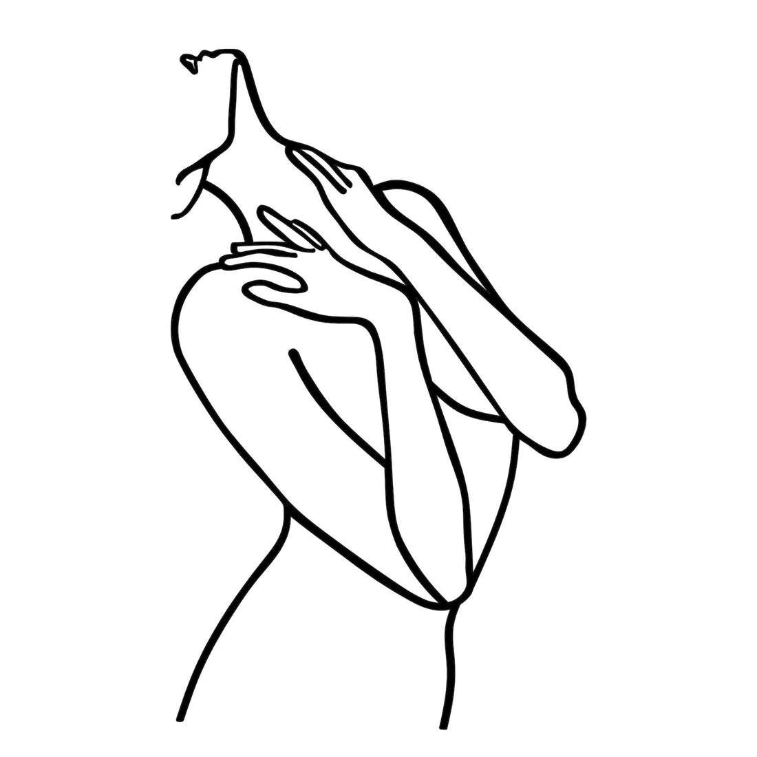 Accessoire mural en métal décoratif Woman Lines