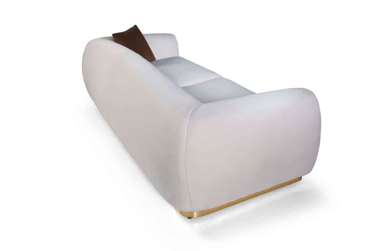 Sagezza Canapé crème 3 Places