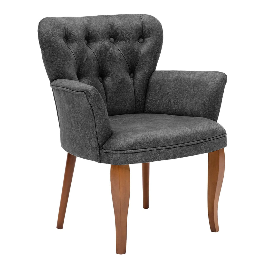 Fauteuil à oreilles Paris Walnut Wooden - Fume