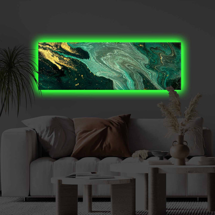 Peinture de toile éclairée à LED décorative 3090KTLGDACT - 010