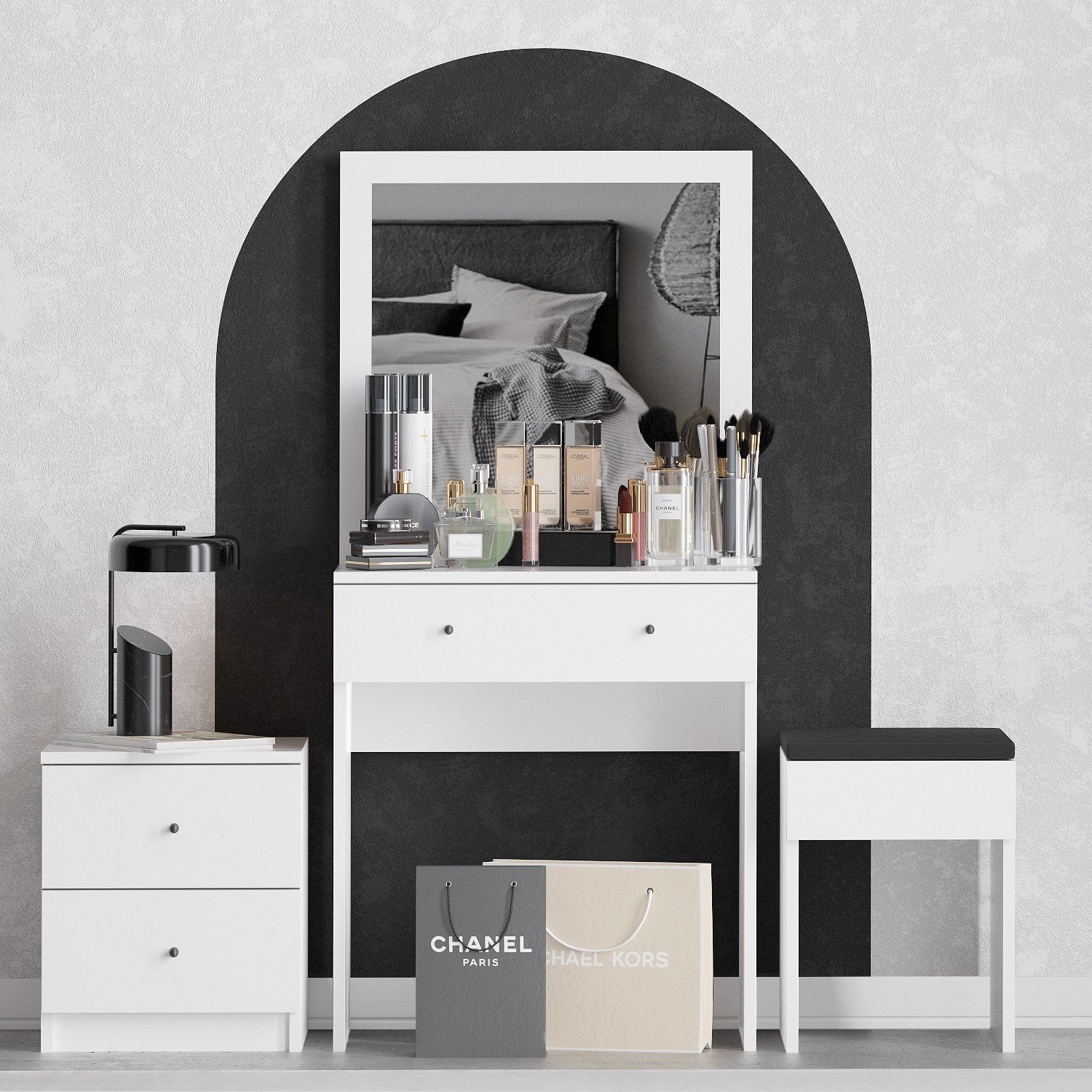 Table de maquillage Nice - White