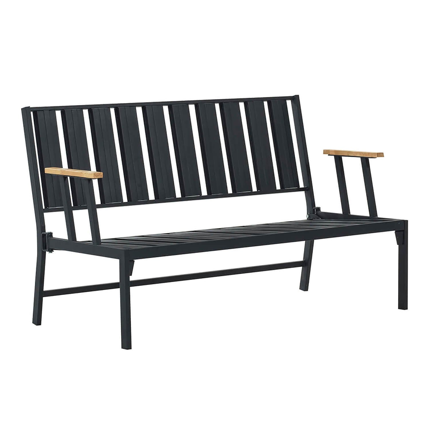 Canapé jardin de 2 places Lotus - Black, Anthracite