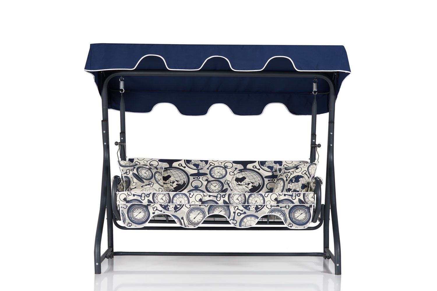 Chaise swing triple jardin Olea 6 - Multicolor