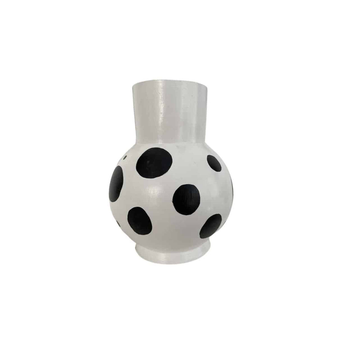 Pudgy blanc noir vase