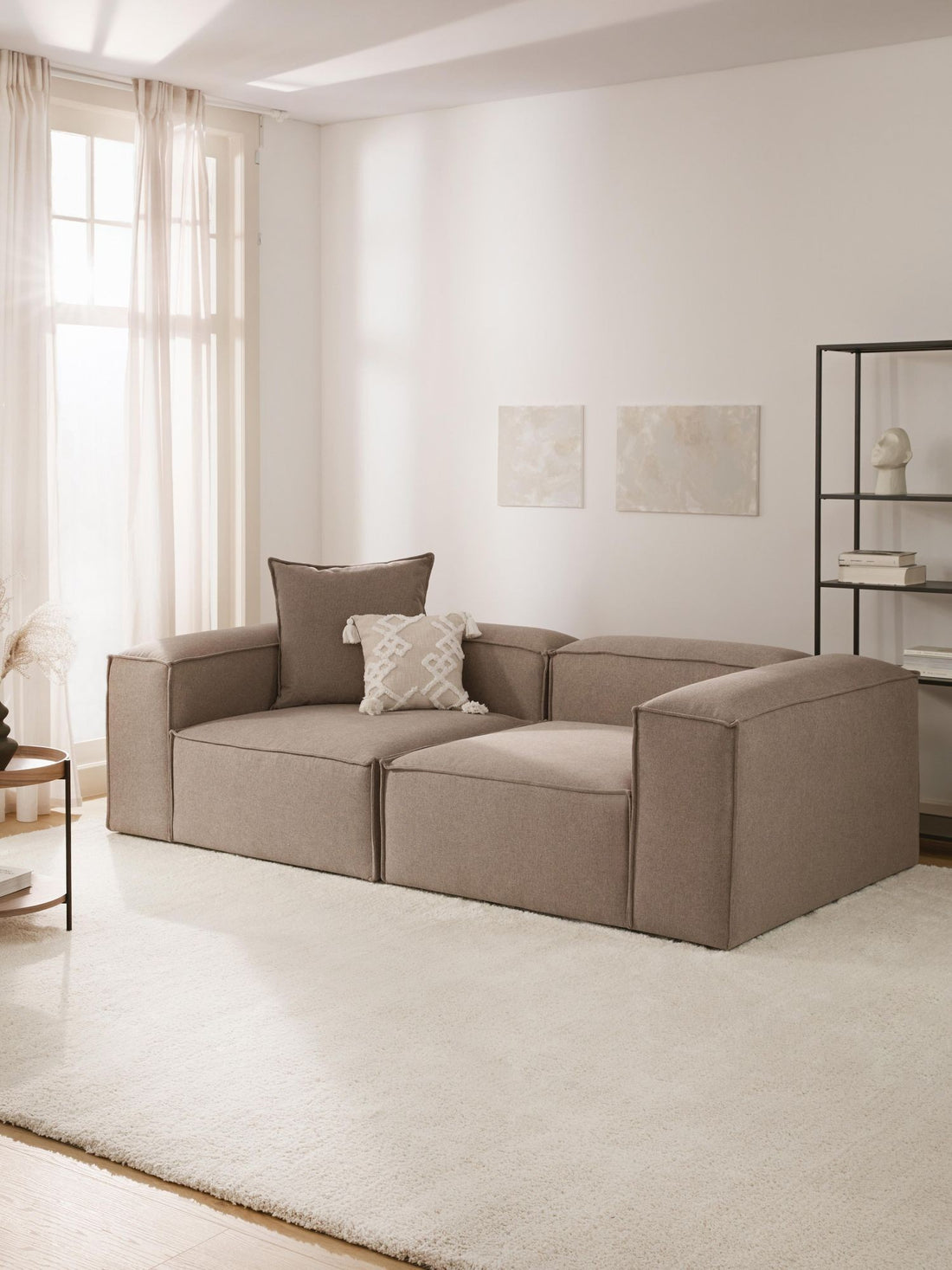 Canapé modulable 3 places en Lin Frida