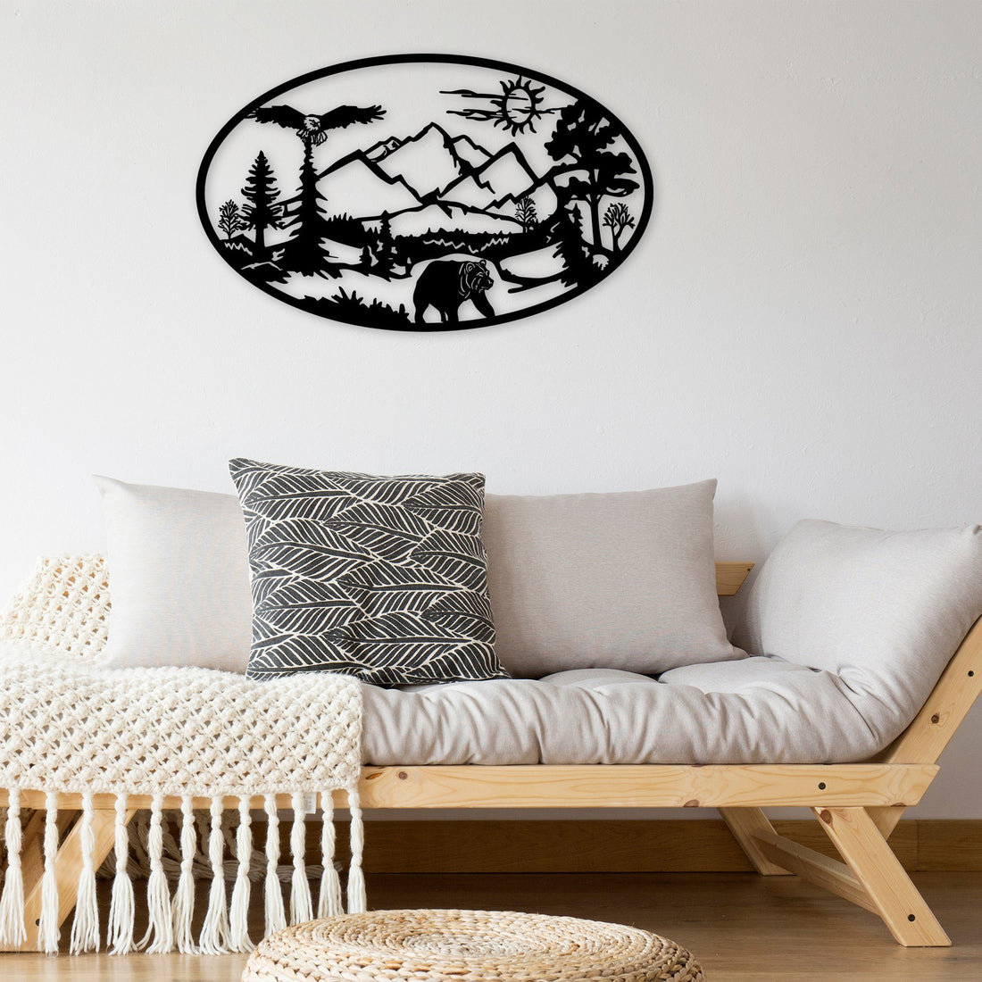 Accessoire mural en métal décoratif Survivor