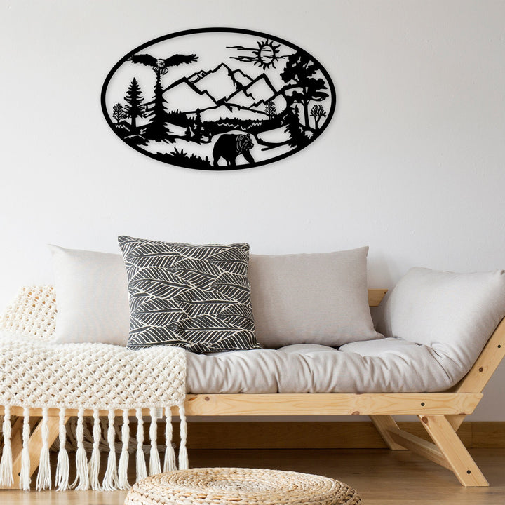 Accessoire mural en métal décoratif Survivor