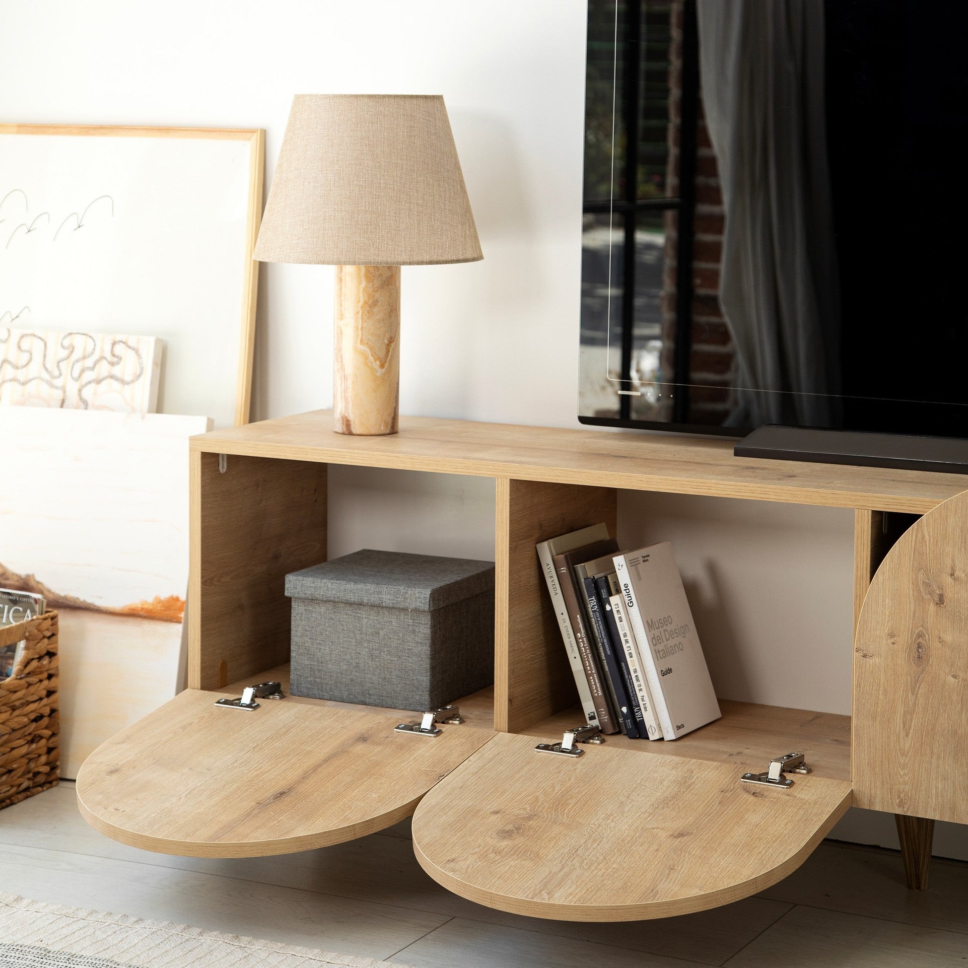 Meuble TV Mesta - Oak v2