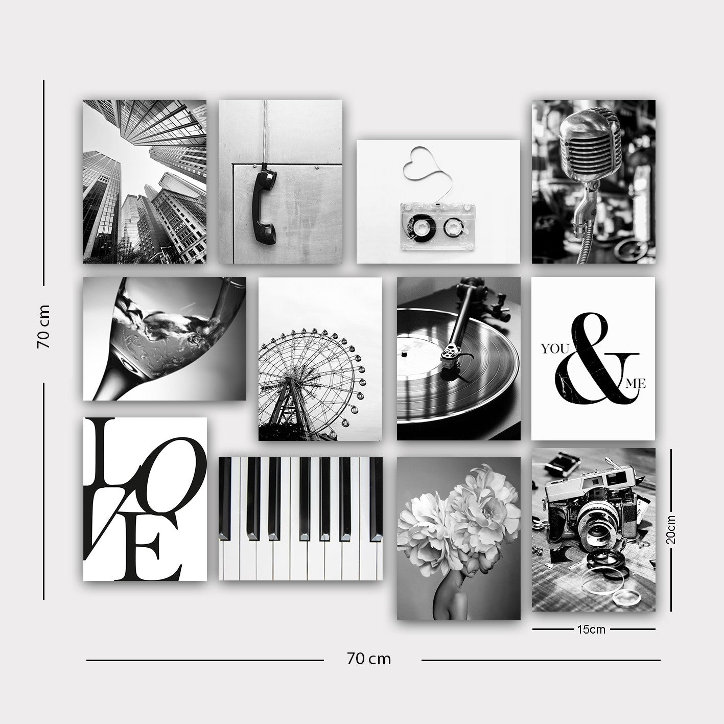 Peinture décorative MDF (12 pièces) 12MDF16YS