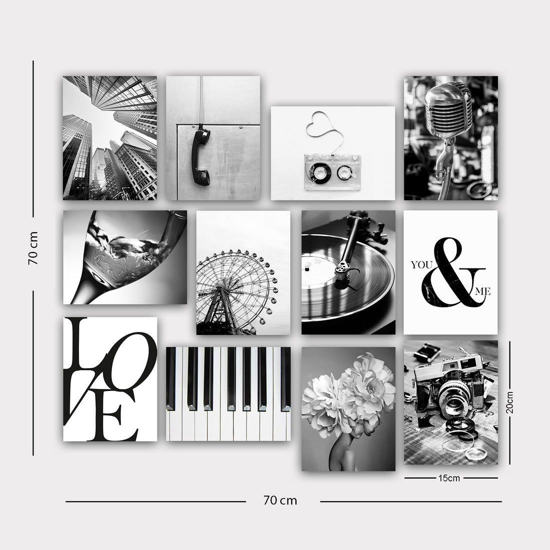 Peinture décorative MDF (12 pièces) 12MDF16YS