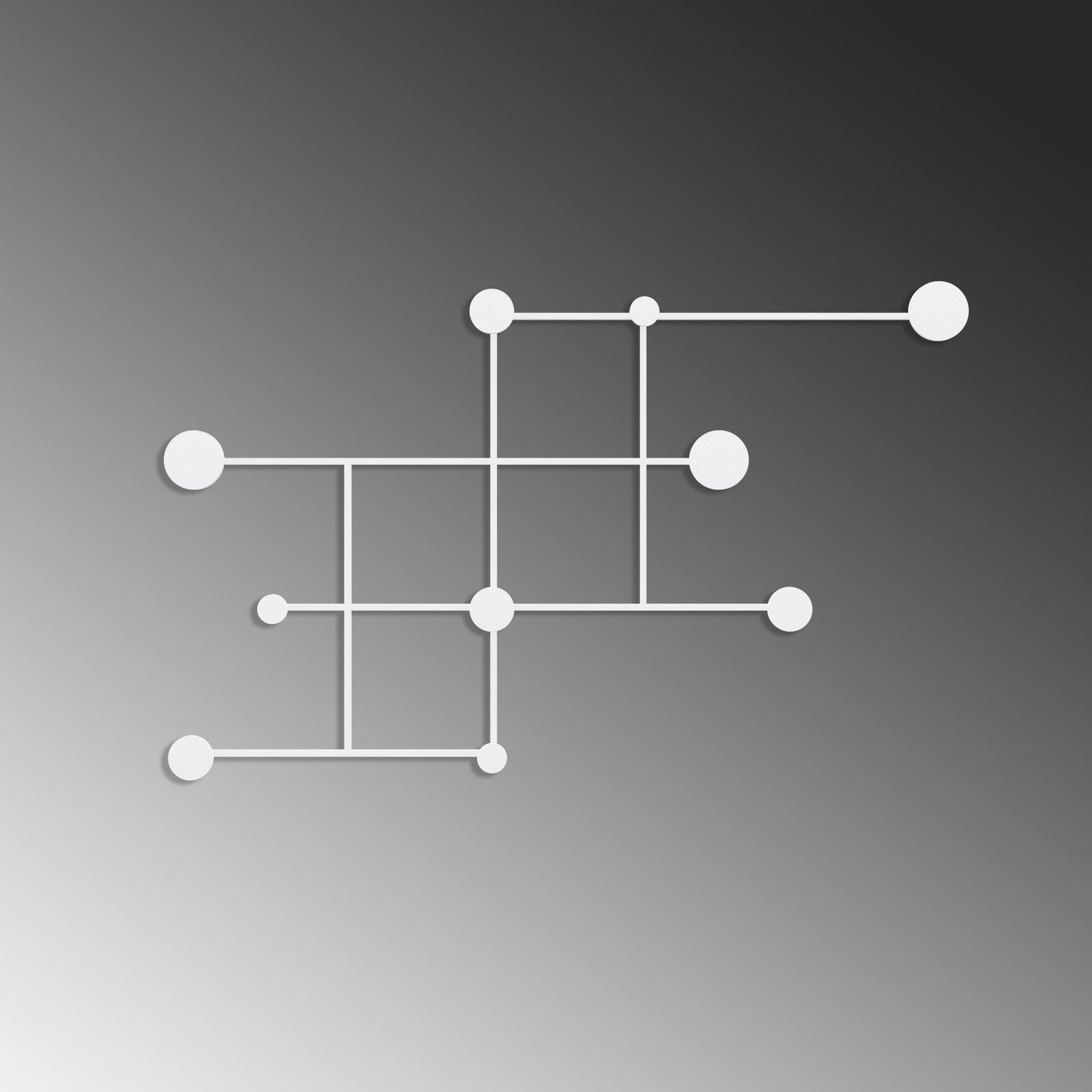 Crochet mural en métal Fatara-B