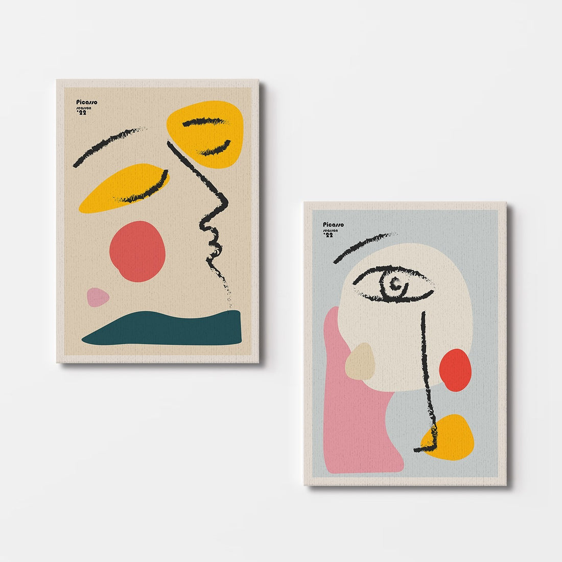 Peinture décorative en toile (2 pièces) 2KNV4363 - 50 x 70