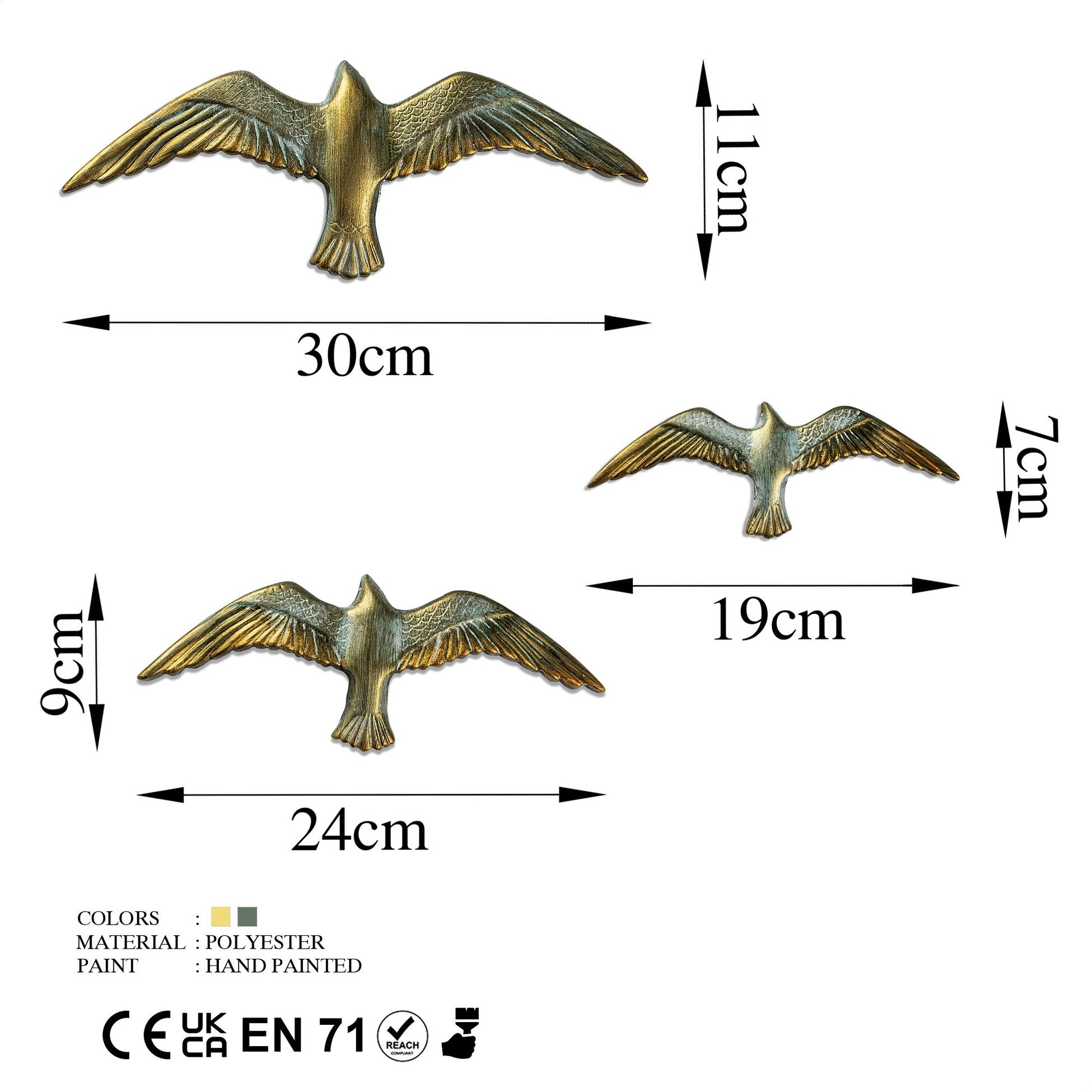 Accessoire mural décoratif Flying Seagulls - 1