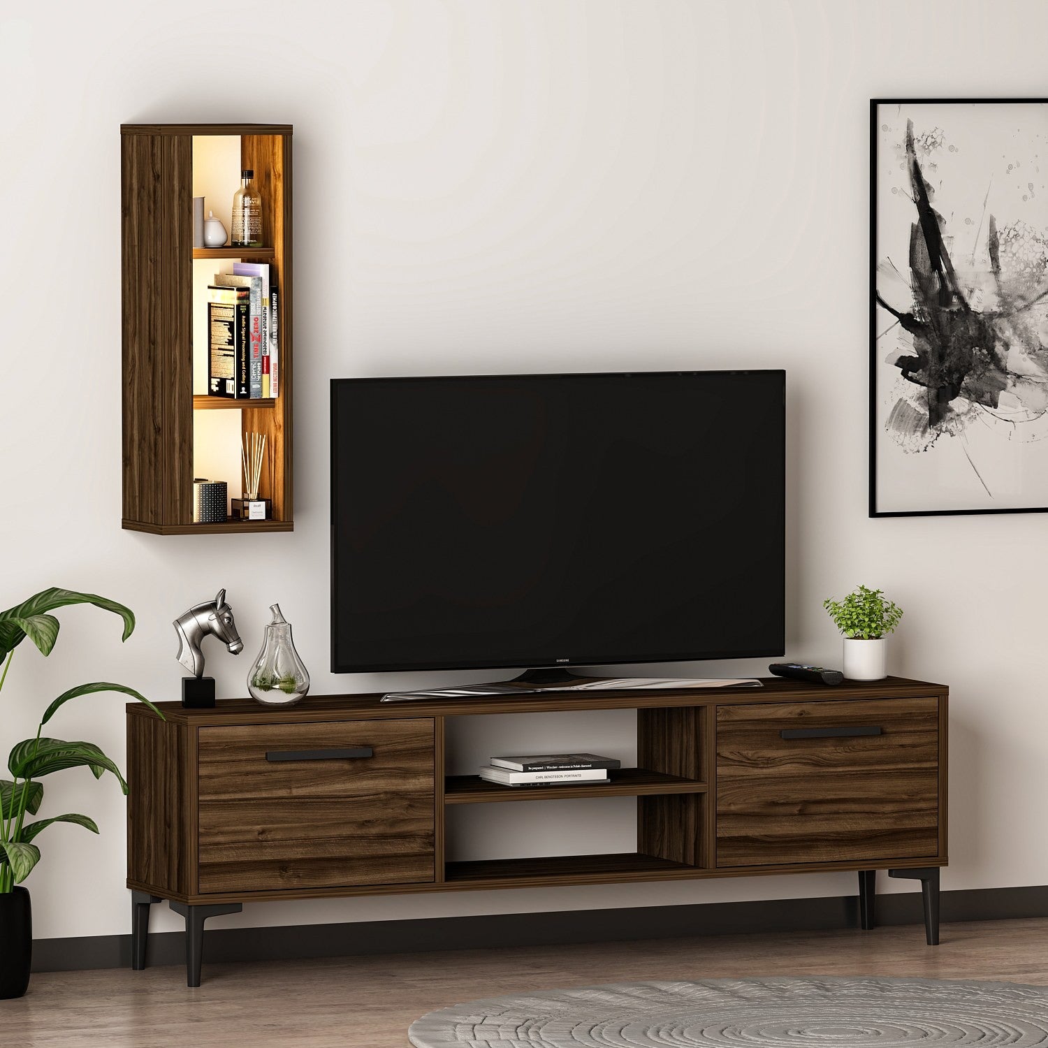 Meuble TV Bien - Walnut