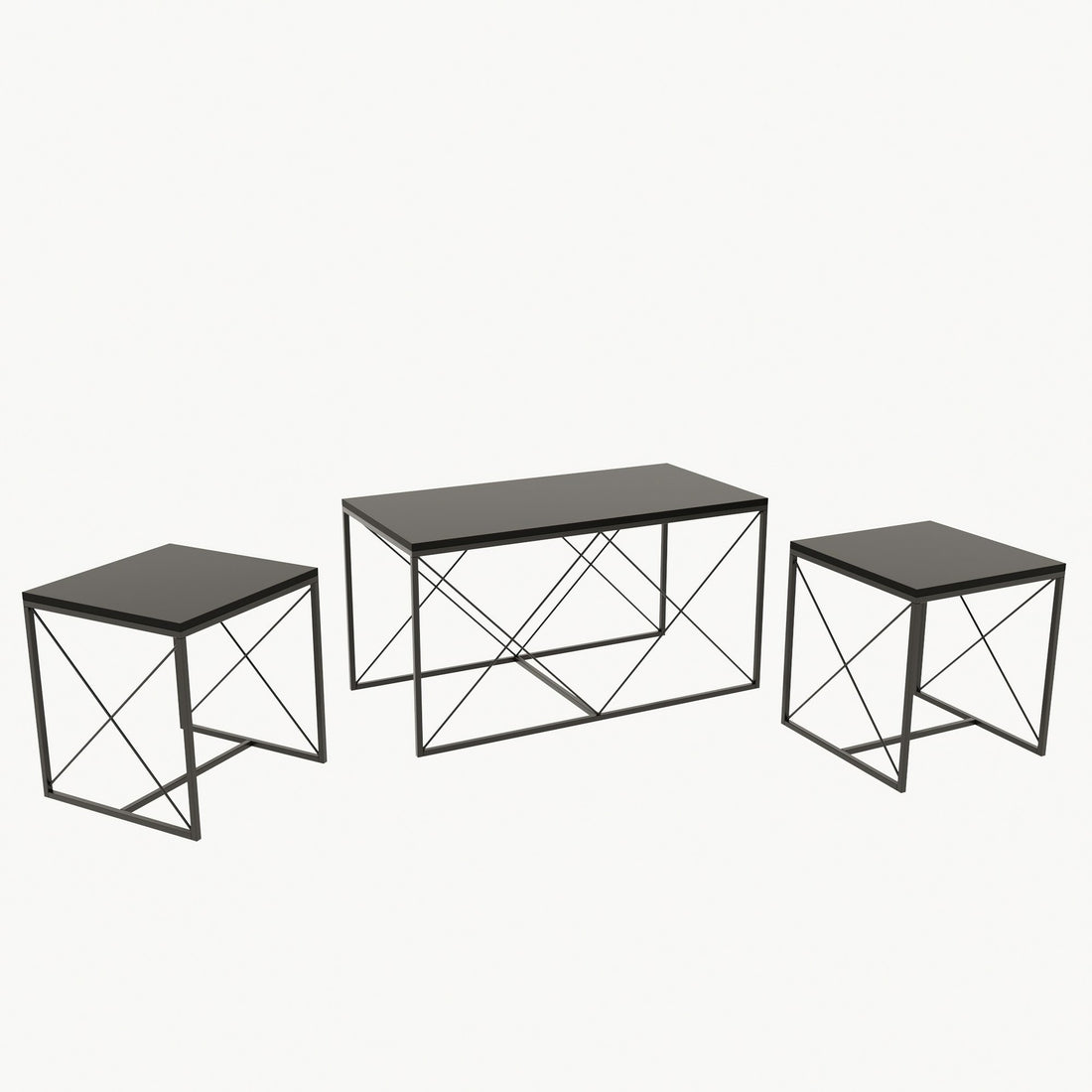 Ensemble de table basse Defne - Anthracite