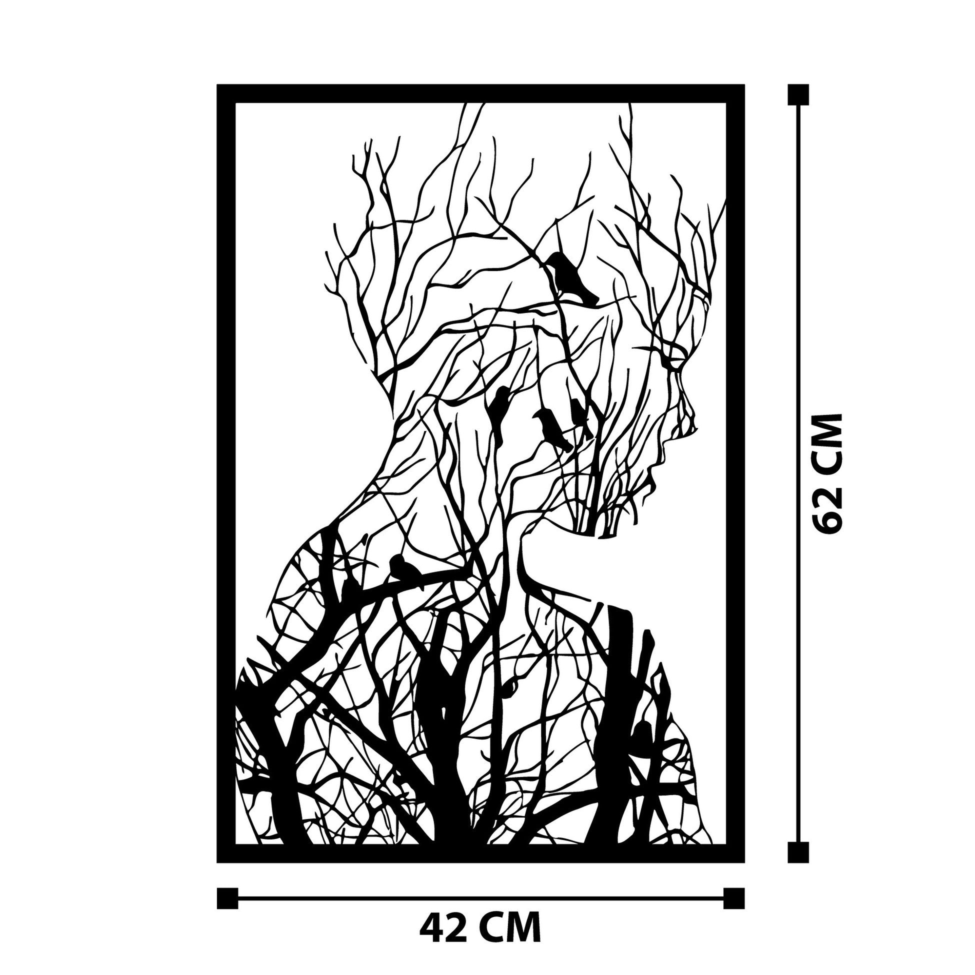 Accessoire mural en métal décoratif Arakan