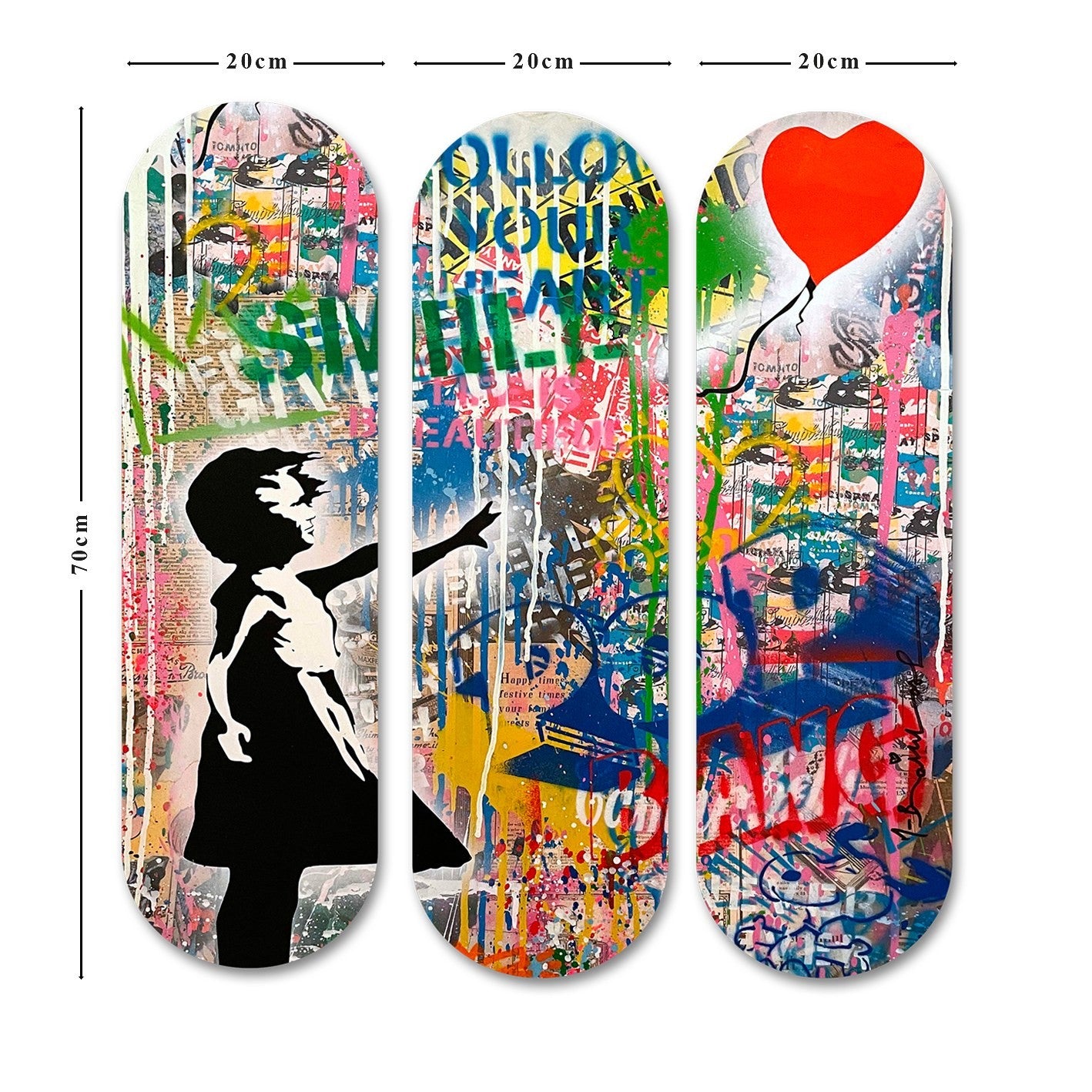 Peinture décorative MDF (3 pièces) 3KY3801