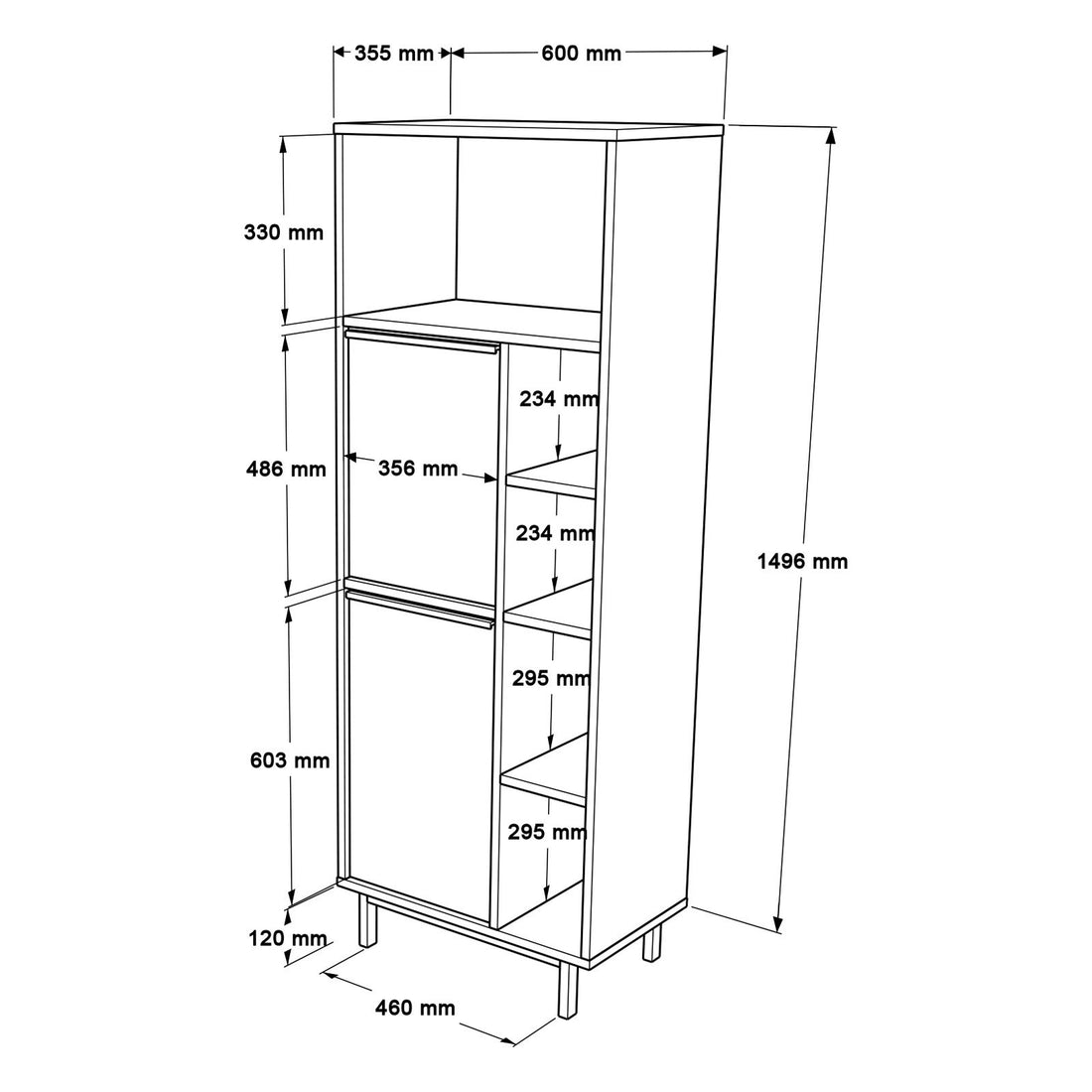 Armoire de toilette ON10C-W