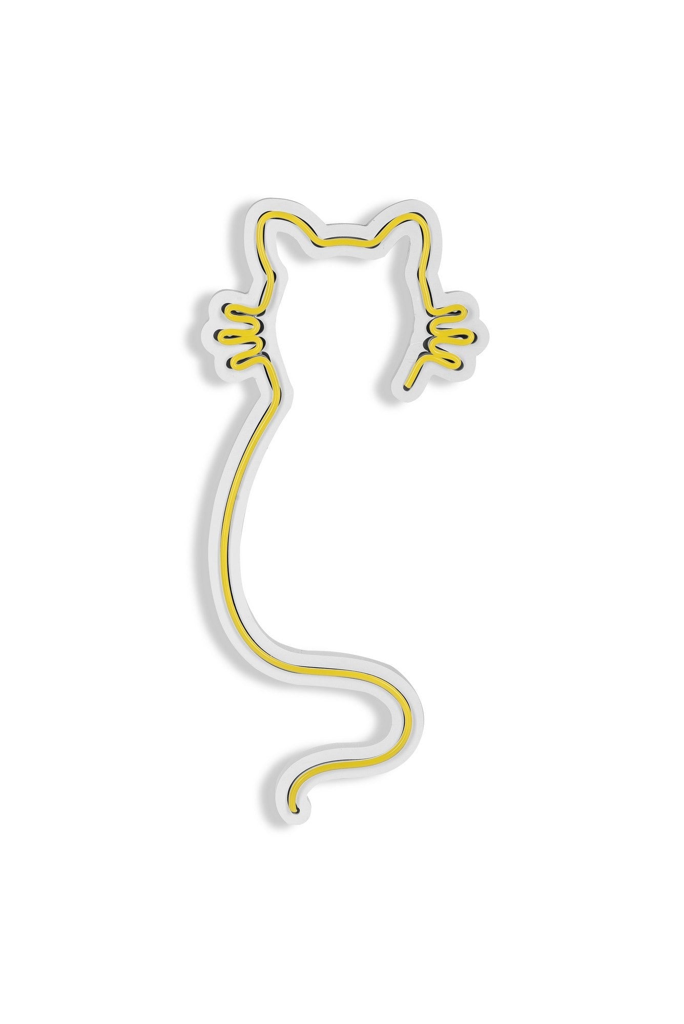 Éclairage LED en plastique décoratif Cat - Yellow