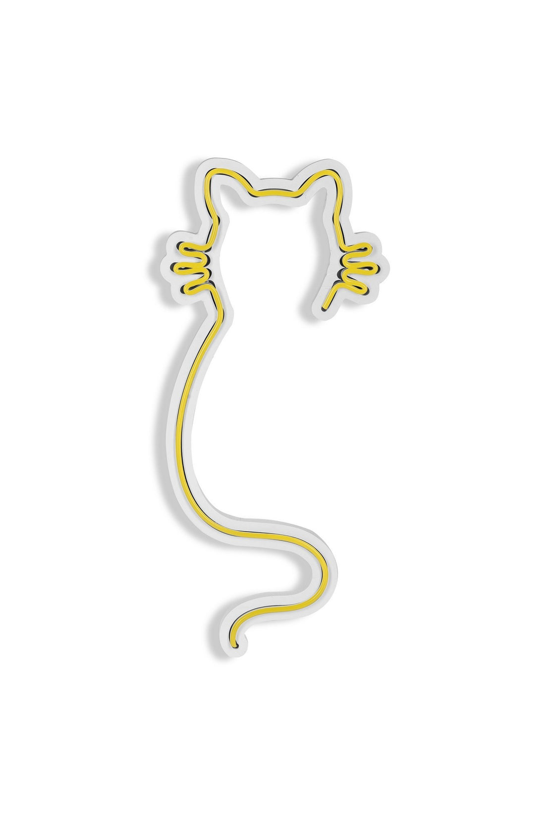 Éclairage LED en plastique décoratif Cat - Yellow