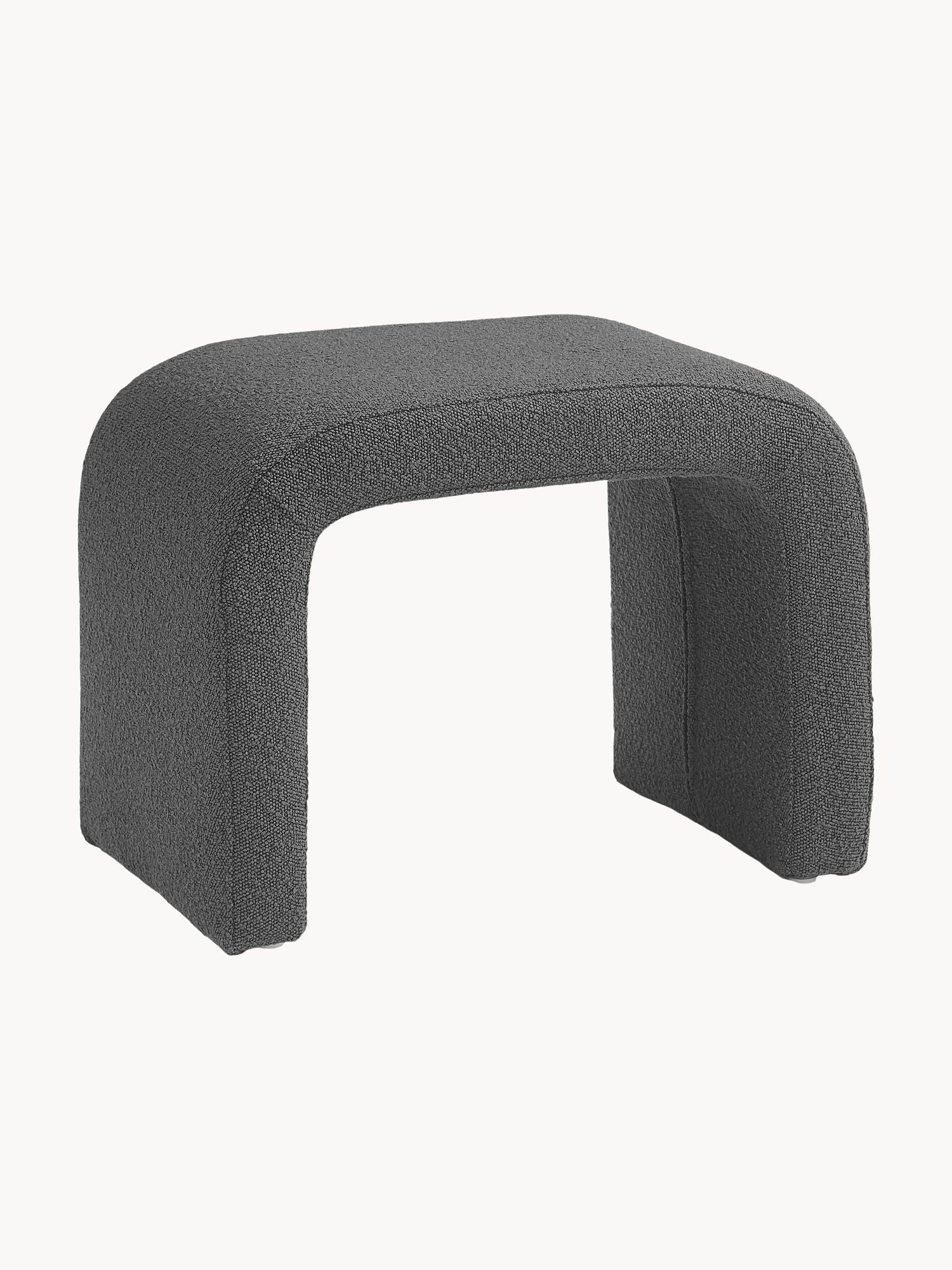 Tabouret en tissu bouclé Sadiqué