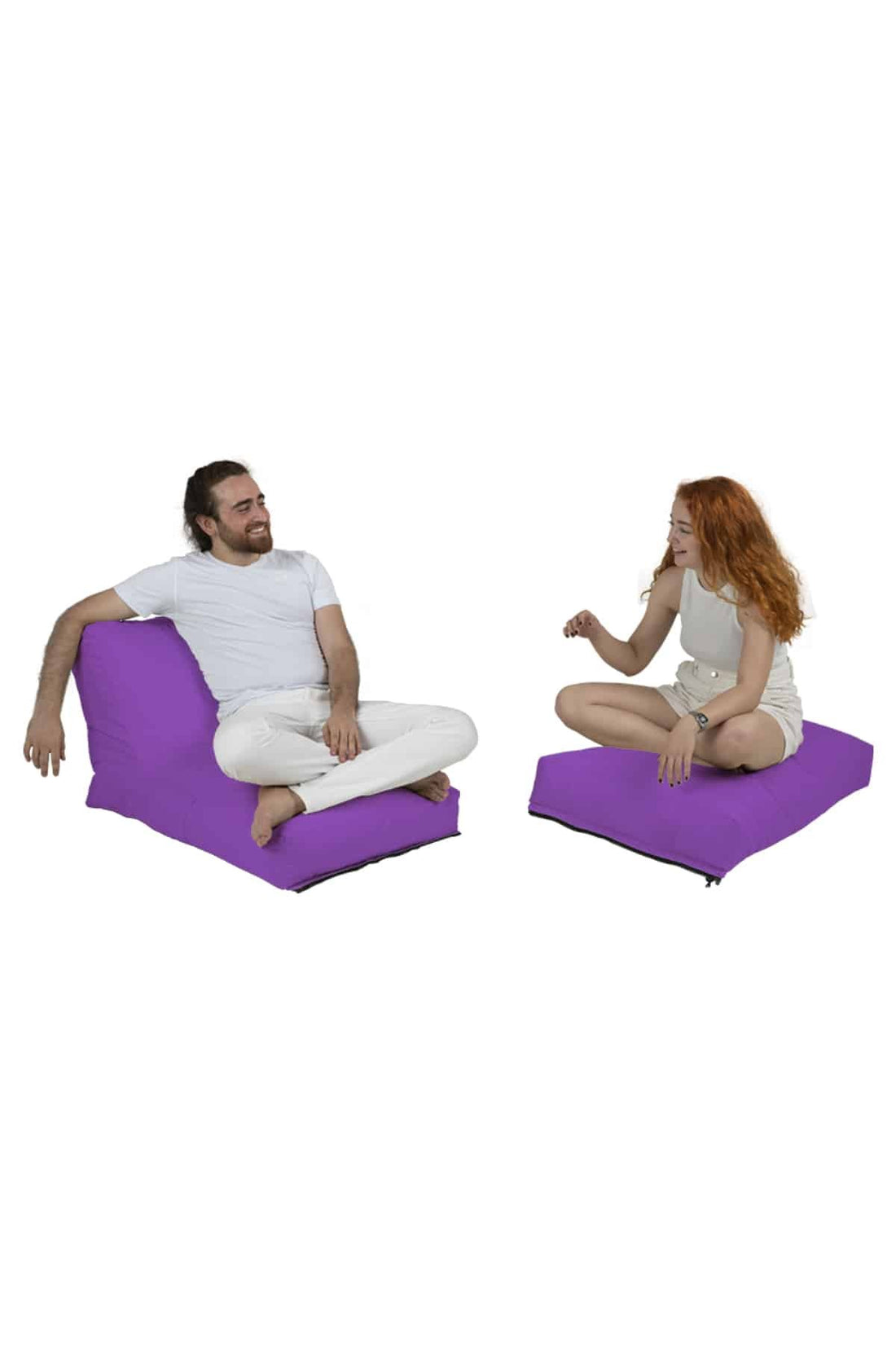 Siesta Pouf convertible / coussin de sol Violet