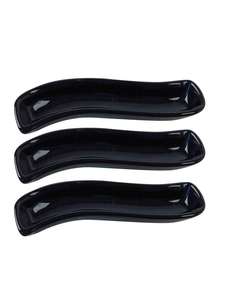 Plate Set (3 Pieces) Black Ivory Olive Pot 18 Cm 3 Pieces