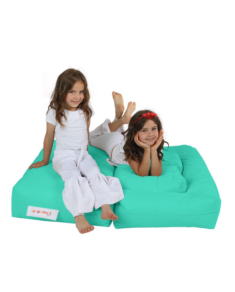 Pouf de jardin Kids Double Seat Pouf - Turquoise