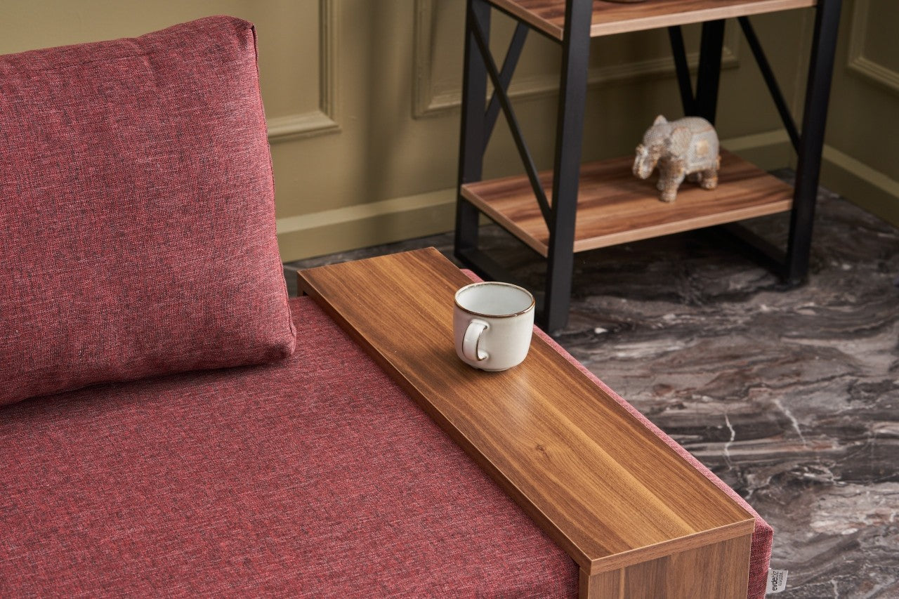 Canapé 1 place Fly Left - Claret Red