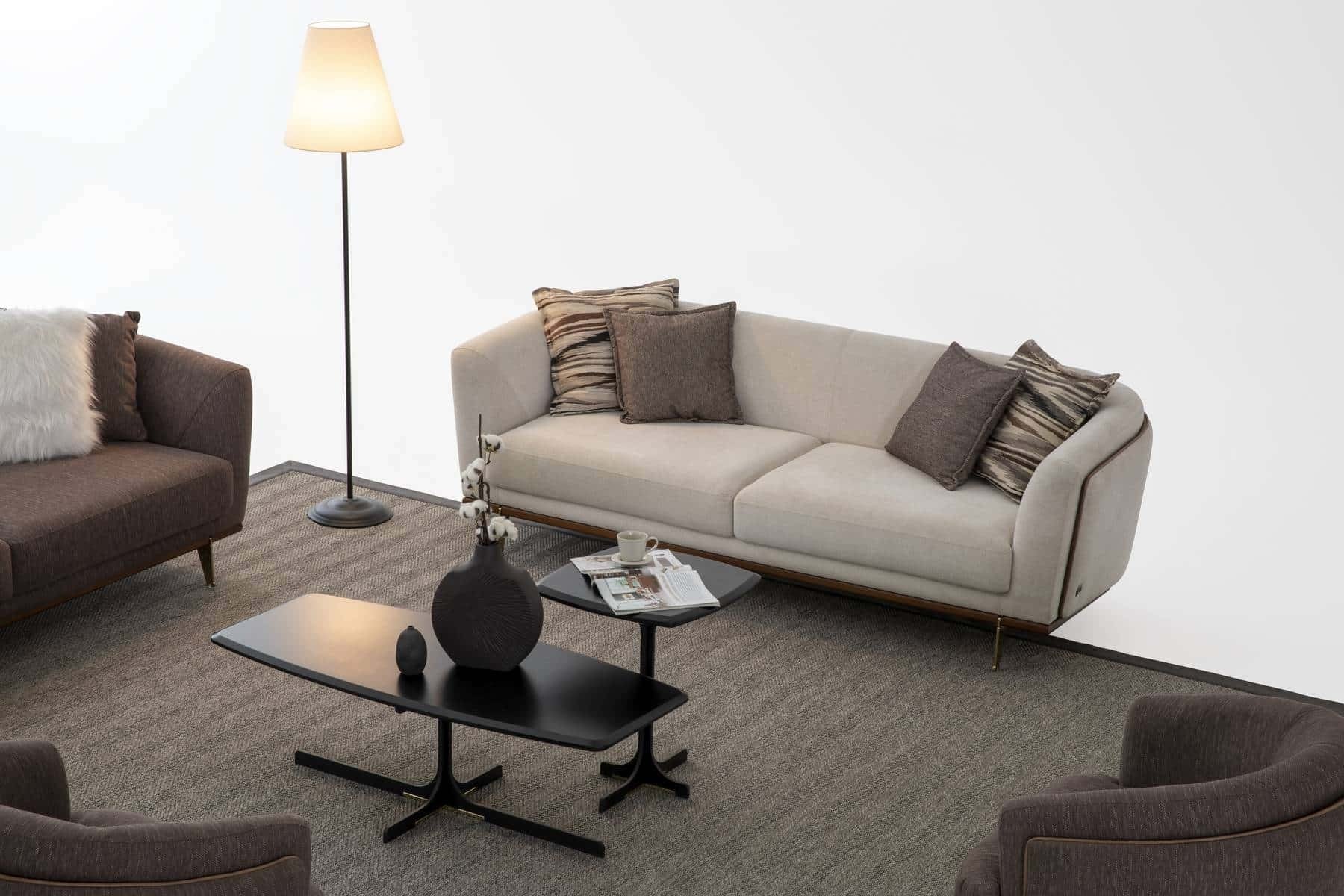 Violet Canapé 3 Places Blanc