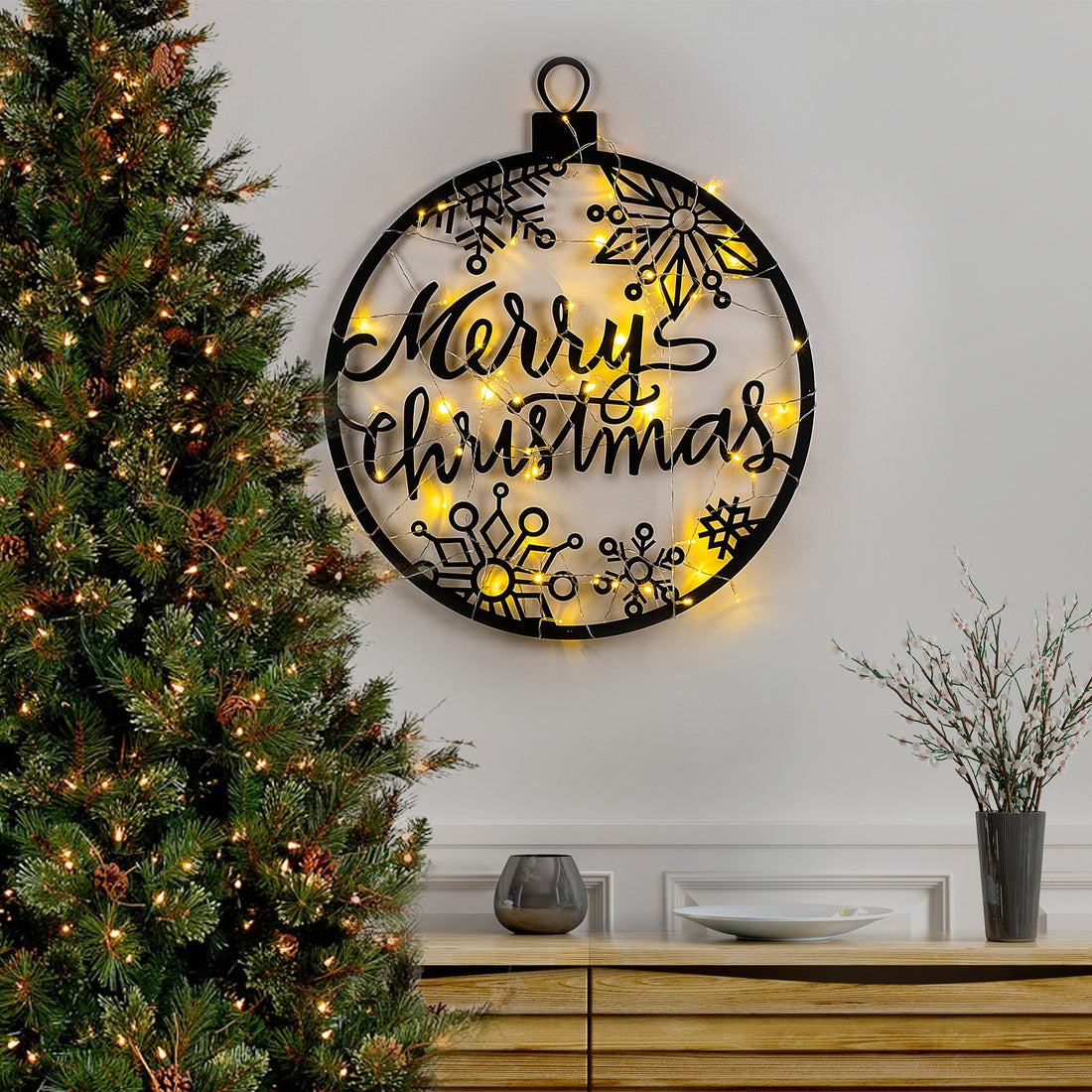Accessoire mural en métal décoratif XMASBLACK - 030