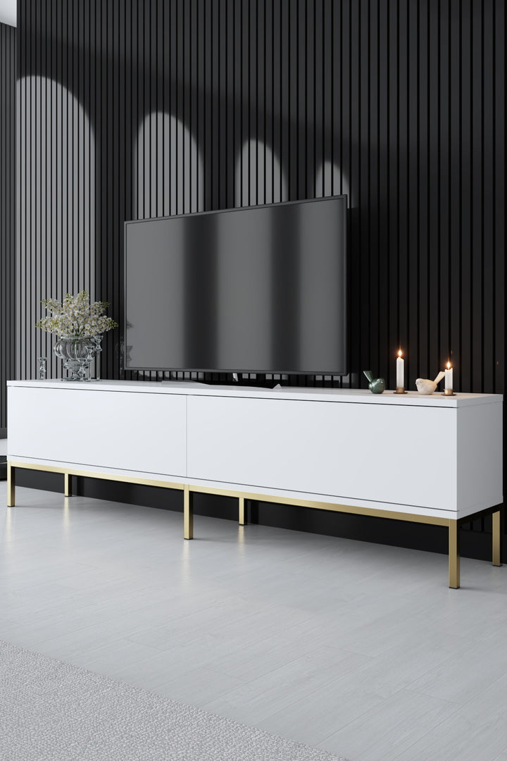 Ensemble de meubles de salon Lord - White, Gold