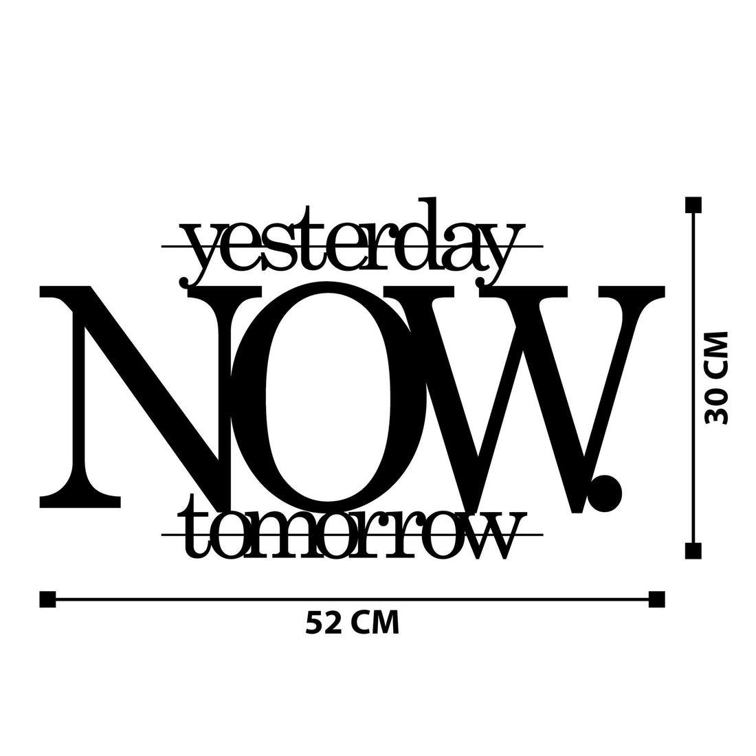 Accessoire mural en métal décoratif Now