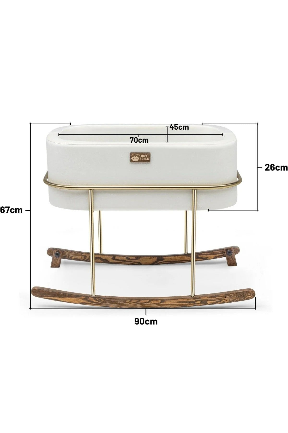 Nacique Berceau en gold metal 70x45