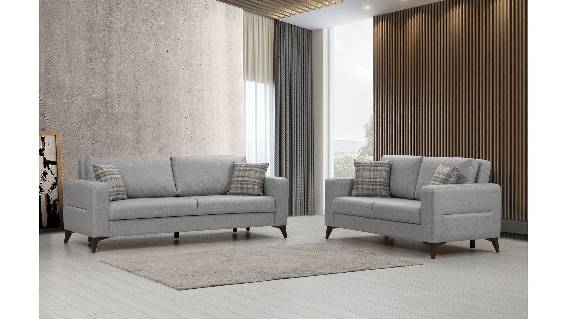 Canapé Kristal 3+2 - Light Grey